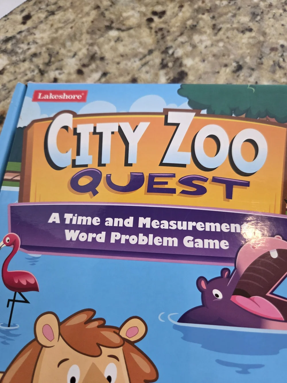 Lakeshore Learning City Zoo Quest Game Word Problem Math Time & Measurement 7+